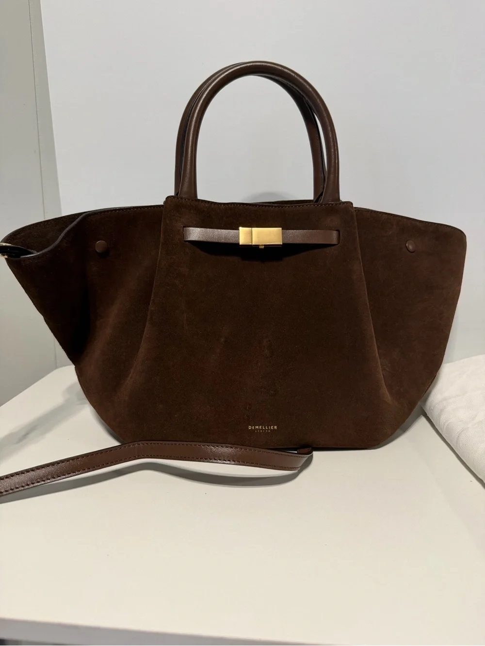 DeMellier New York Midi suede tote bag